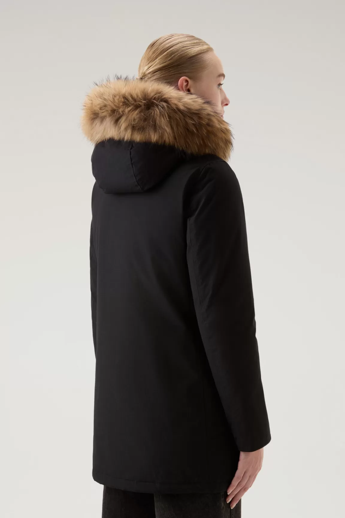 Donna Woolrich Parka>Arctic Parka In Ramar Cloth Con Quattro Tasche E Pelliccia Removibile