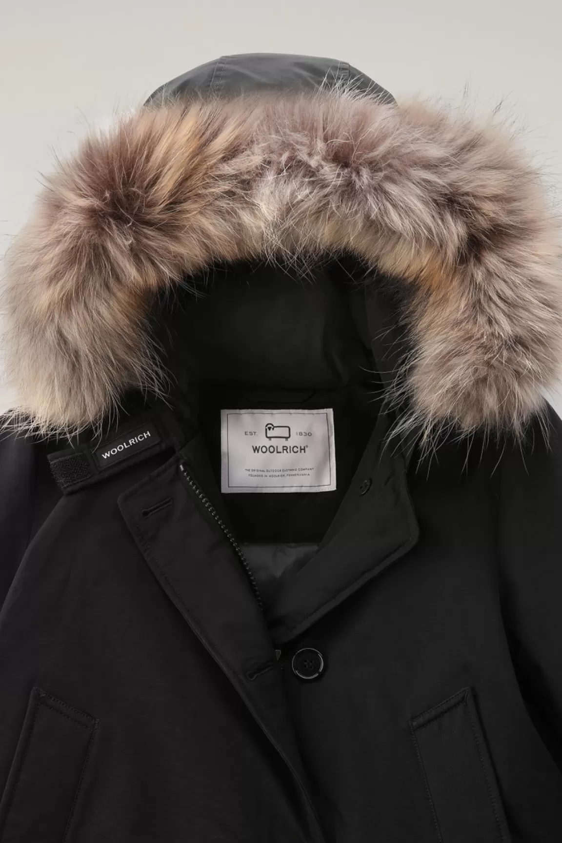 Donna Woolrich Parka>Arctic Parka In Ramar Cloth Con Quattro Tasche E Pelliccia Removibile