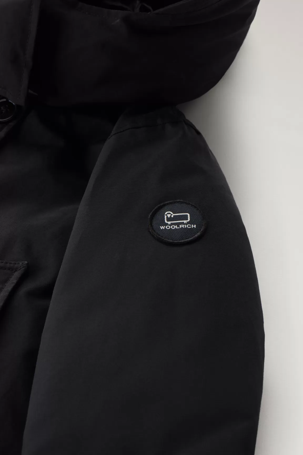 Woolrich Parka>Arctic Parka In Ramar Cloth Da Bambina Con Dettagli Satinati