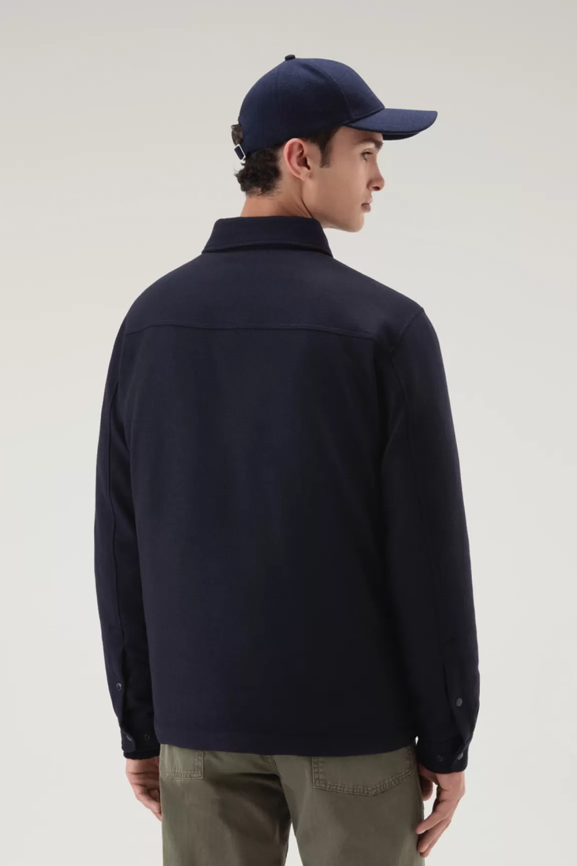 Uomo Woolrich Giacche a camicia | Giacche>Giacca A Camicia Imbottita Alaskan In Misto Lana Italiana Riciclata